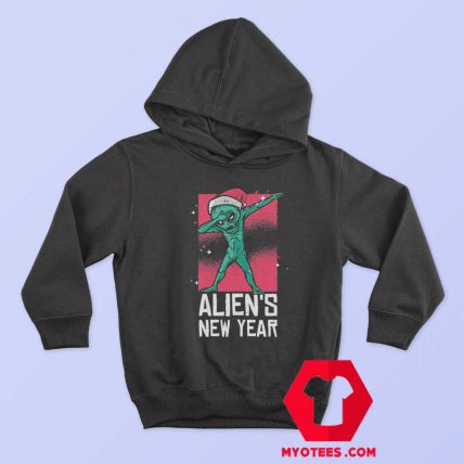 Dabbing Alien New Year Christmas Funny Hoodie