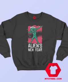 Dabbing Alien New Year Christmas Sweatshirt