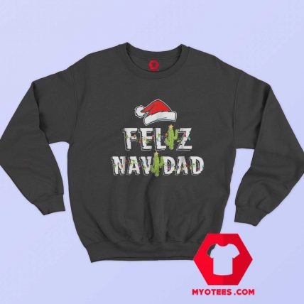 Feliz Navidad Vintage Christmas Cactus Sweatshirt