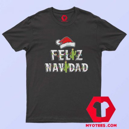 Feliz Navidad Vintage Christmas Cactus T Shirt