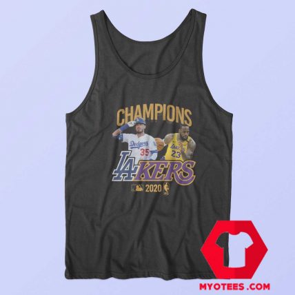 Los Angeles Dodgers Lakers Champions Tank Top