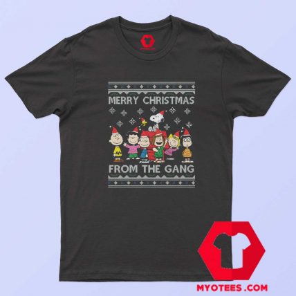 Merry Christmas The Peanuts Gang T Shirt