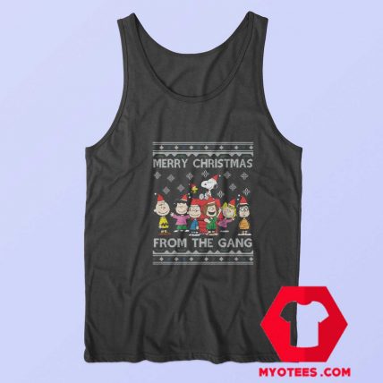 Merry Christmas The Peanuts Gang Tank Top