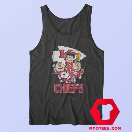 Official Kansas City Chiefs Peanuts Funny Tank Top