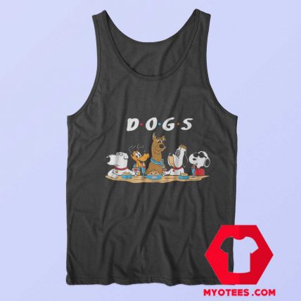 Parody Scooby doo Snoopy Pluto Friends Tank Top