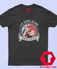 Popeye US Coast Guard Semper Paratus T Shirt