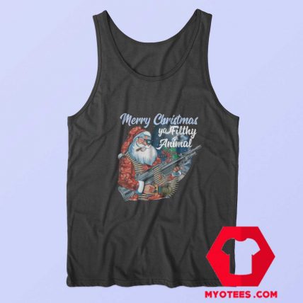 Santa Claus Christmas Ya Filthy Animal Tank Top