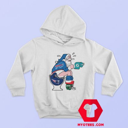 Santa Sitting Toilet New England Patriots Hoodie