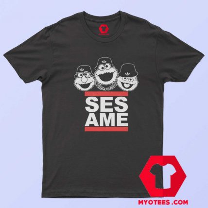 Sesame Street Characters DMC Parody T Shirt