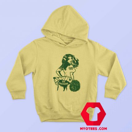 Vintage Cheerleader Go Packers Unisex Hoodie