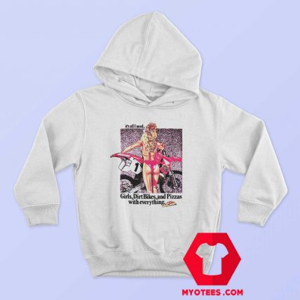 Vintage Honda CR500 Girls Dirt Bikes Hoodie