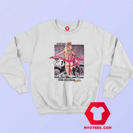 Vintage Honda CR500 Girls Dirt Bikes Sweatshirt