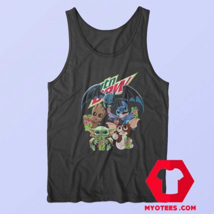 Yoda Baby Groot And Toothless Stitch Gizmo Tank Top Myotees