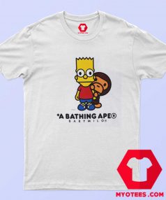 BAPE X The Simpsons Baby Milo Behind T Shirt