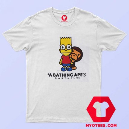 BAPE X The Simpsons Baby Milo Behind T Shirt