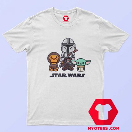 BAPE x Star Wars The Child Mandalorian T Shirt