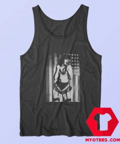 Bettie American Flag Retro Pin Up Girl Tank Top