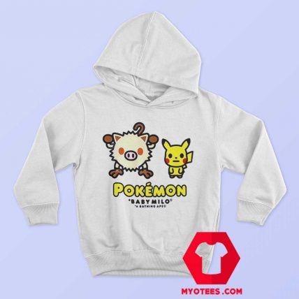 Cheap BAPE x Pokemon Mankey Hoodie