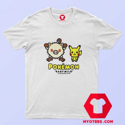 Cheap BAPE x Pokemon Mankey T Shirt