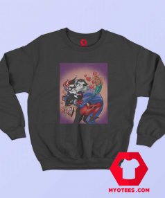 DC Comics Harley Quinn The Joker Valentines Sweatshirt