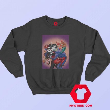 DC Comics Harley Quinn The Joker Valentines Sweatshirt