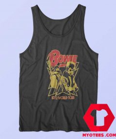 David Bowie 1972 World Tour Unisex Tank Top Cheap