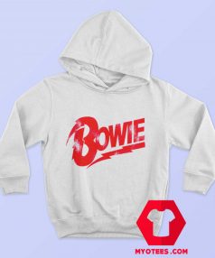 David Bowie Red Bowie Logo Unisex Hoodie