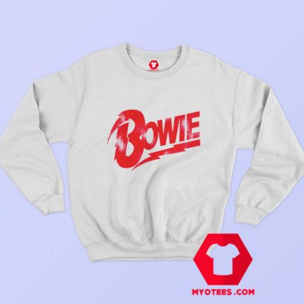 David Bowie Red Bowie Logo Unisex Sweatshirt