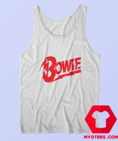 David Bowie Red Bowie Logo Unisex Tank Top