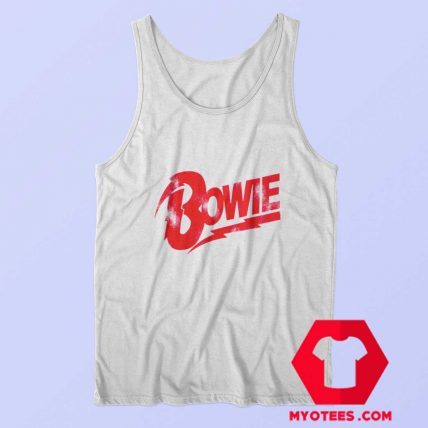 David Bowie Red Bowie Logo Unisex Tank Top