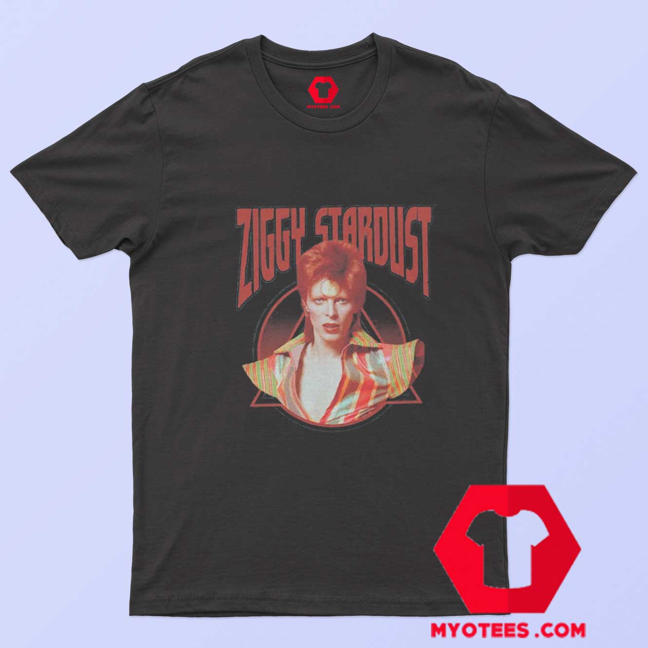 David Bowie Ziggy Stardust Photo T-Shirt On Sale | myotees.com