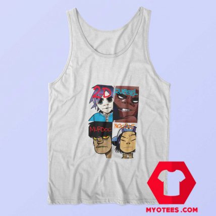 Funny Cartoon Gorillaz Members Tank Top