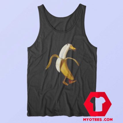 Funny Design Banana Duck Unisex Tank Top