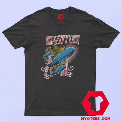 Led Zeppelin Airship Forever Vintage T Shirt