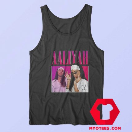 Awesome Vintage Retro Aaliyah 90S Rapper Tank Top