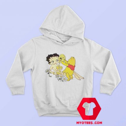 Betty Boop And Winnie Pooh Love Honey Hoodie