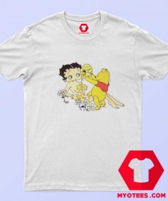 Betty Boop And Winnie Pooh Love Honey T Shirt