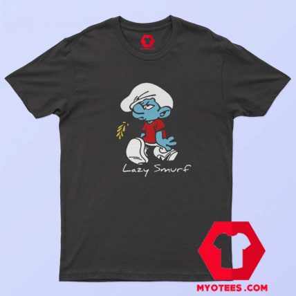 Cartoon VIntage Lazy Smurf Unisex T Shirt