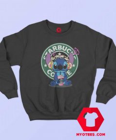 Cute Disney Stich Parody Coffee Starbucks Sweatshirt