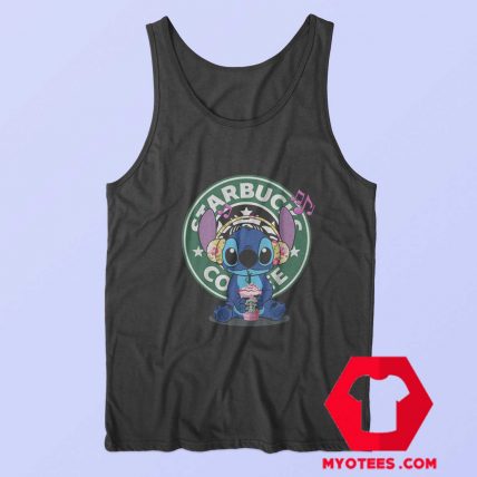 Cute Disney Stich Parody Coffee Starbucks Tank Top