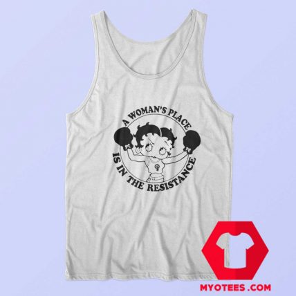 Cute Feminist AF Betty Boop Unisex Tank Top