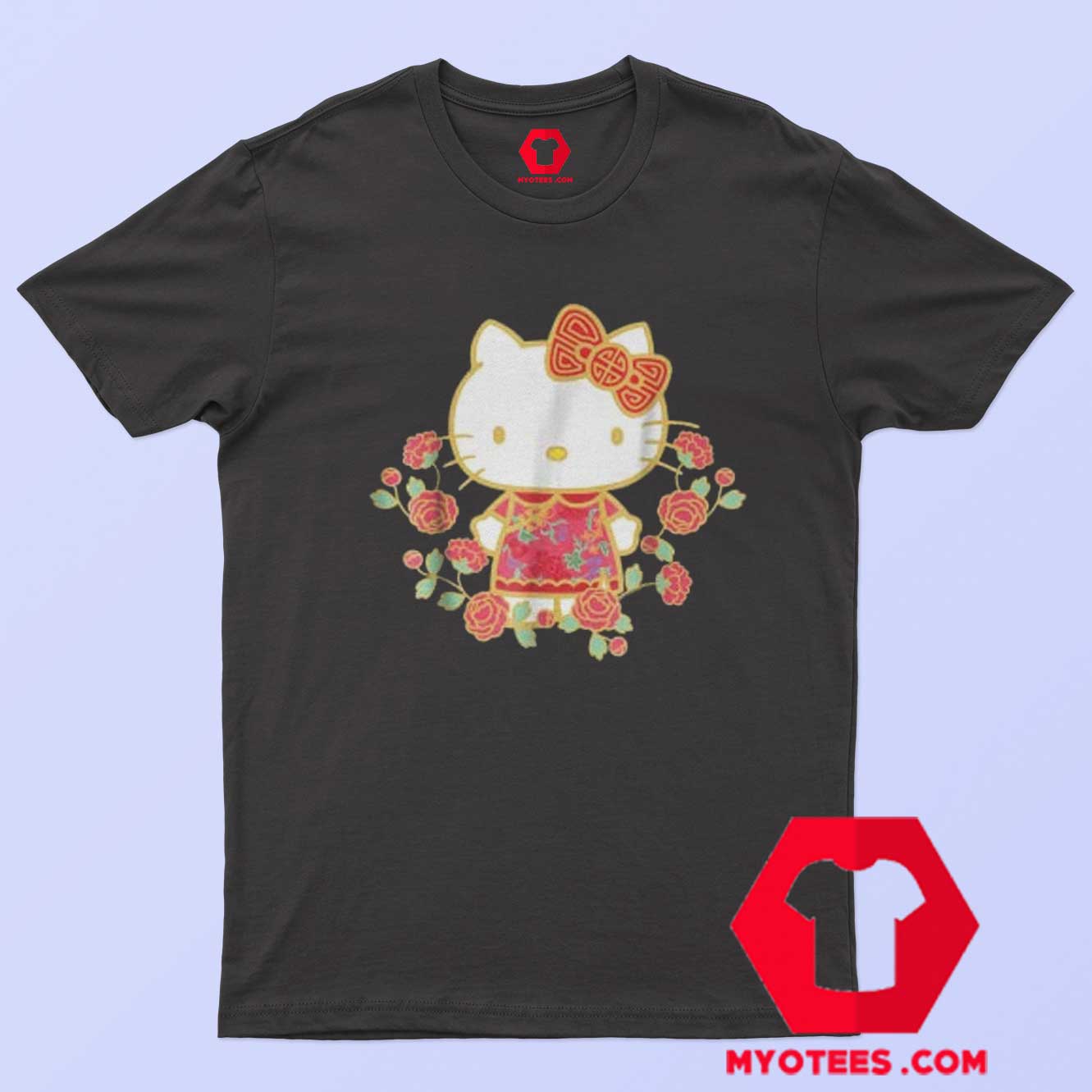 Funny Hello Kitty Happy Lunar New Year T-Shirt | myotees.com