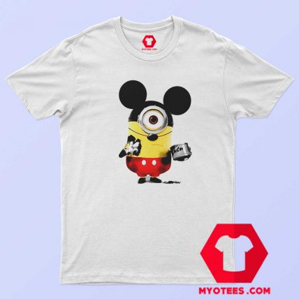 Funny Minion Cosplay Mickey Mouse T Shirt