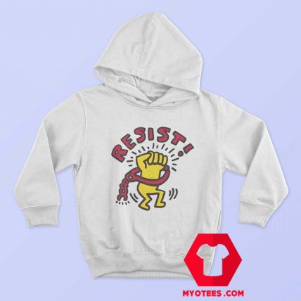 Funny Resist 80s Keith Haring Unisex Hoodie