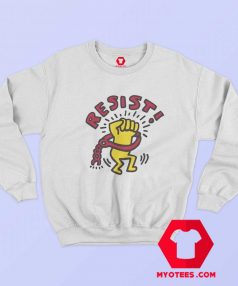 Funny Resist 80s Keith Haring Unisex Sweatshirt