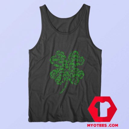 Game Shamrock St Patricks Day Irish Celebrate Tank Top