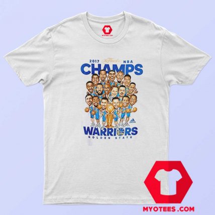 Golden State Warriors NBA Champs Caricature T Shirt