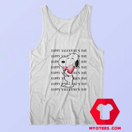 Happy Valentines Day Snoopy Unisex Tank Top