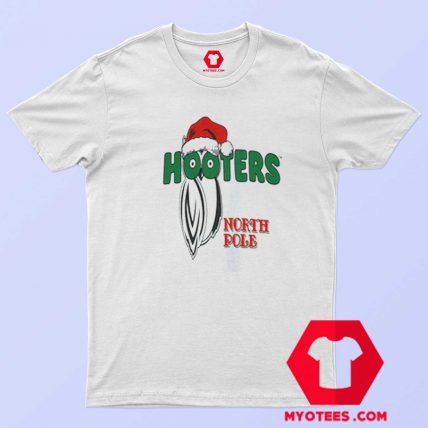 Hooters North Pole Santa Christmas T Shirt