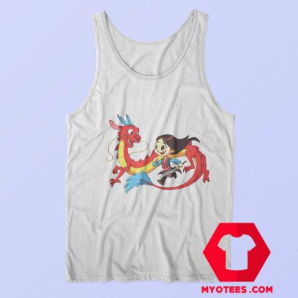 Mushu and Mulan Friendship Funny Cartoon Tank Top